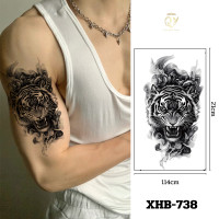 ราคา ฟรี 1 ชิ้น รอยสักแทททู ติดทน5 7วัน ลายสักแขนผู้ชาย เท่ แขนขนาดใหญ่ หมาป่า มังกร tattoo sticker (23177869490)
