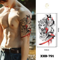 ราคา ฟรี 1 ชิ้น รอยสักแทททู ติดทน5 7วัน ลายสักแขนผู้ชาย เท่ แขนขนาดใหญ่ หมาป่า มังกร tattoo sticker (24726770007)