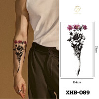 ราคา ฟรี 1 ชิ้น รอยสักแทททู ติดทน5 7วัน ลายสักแขนผู้ชาย เท่ แขนขนาดใหญ่ หมาป่า มังกร tattoo sticker (24726770003)