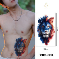 ราคา ฟรี 1 ชิ้น รอยสักแทททู ติดทน5 7วัน ลายสักแขนผู้ชาย เท่ แขนขนาดใหญ่ หมาป่า มังกร tattoo sticker (24726770011)