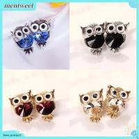 ราคา เครื่องประดับแฟชั่นรูปนกฮูกตุ้มหูฝังเพชรเทียมอัลลอยรูปต่างหูเม็ดกลมสำหรับต่างหูเจาะแฟชั่นปาร์ตี้ (24952910674)