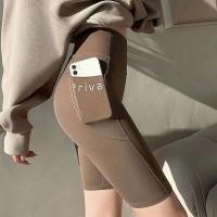 ราคา oobest ซื้อ1 Take 1กางเกงกางเกงฟิตเนสผู้หญิงโยคะกางเกงขาสั้นกระเป๋าด้านข้างบางฤดูร้อนกางเกงปั่นจักรยานสลิมฟิต กางเกงออกกำลังกาย (24807894713)