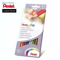 ราคา Pentel Arts ดินสอสี สีไม้ เพนเทล ด้ามยาว 12 24 36 สี (2717716966)