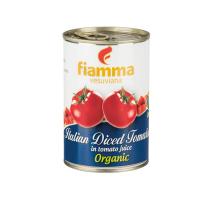 ราคา Fiamma Italian Diced Tomatoes in Tomato Juice Organic 400g ไฟมมามะเขือเทศหั่นลูกเต๋าในน้ำมะเขือเทศ ออร์แกนิค ขนาด 400 กรัม 1610 (7138178313)