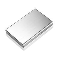 ราคา FXSAXUNN 6 10 สล็อตผู้ถือบัตรเครดิตสแตนเลสสำหรับผู้ชาย Anti RFID Travel ID Holder กล่องเดบิตกระเป๋าสตางค์ผู้หญิงโลหะประตูบัตร (24658415865)