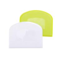 ราคา danglan 2 Pieces Dough Scraper Bowl Scraper Food Safe Plastic Dough Cutter Flexible Plastic Scraper Practical Bench Scraper (24083643387)