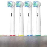 ราคา หัวแปรงสีฟันไฟฟ้าสำหรับเปลี่ยนใหม่ 4 ชิ้น ทำความสะอาดลึก ระดับความแข็งสำหรับผู้ใหญ่ ใช้กับ BOSCH Oral B รุ่น D100 P4000 3757 Pro34 D12 D16 (24265901729)