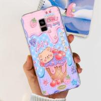 ราคา เคสโทรศัพท์สำหรับ Samsung Galaxy A8 2018 ฝาหลังทาสีลายดอกไม้ป้องกัน A8ปลอกสำหรับ Samsung บวก A8 2018ซิลิโคนนุ่มกระเป๋า (22781190616)