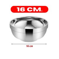 ราคา B LIVEM 50 OFF ถ้วยชามสแตนเลส304 สไตล์เกาหลี มี 5ขนาด 11 5 14 16 18 20cm ถ้วยสแตนเลส ชามสแตนเลส (24789318153)