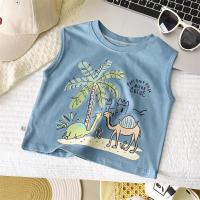ราคา Local Stock DXSS 2PCS Children Sets Casual Baby Cotton Sleeveless T Shirts Shorts Tank Top Baby Boy Clothing Set Infant Baby Boy Clothes Suits (24611094434)