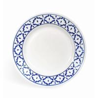 ราคา จานกลมเซรามิคลายสัปปะรด 8 9 นิ้ว โทนสีฟ้าคราม เข้าไมโครเวฟได้ จานลายไทยโบราณ ชุดสำรับไทยลายสับปะรด จานเซรามิค (24781361801)