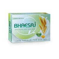 ราคา Bhaesaj whitening soapเภสัช สบู่ก้อน 90 130 กรัม สบู่เภสัช มี 2 สูตร rice milk soap mixed berry soap (23765934963)