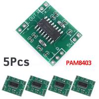 ราคา 5ชิ้น pam8403 บอร์ดขยายเสียง กินไฟเพียง 5V โมดูลขยายเสียลำโพง (24500058501)