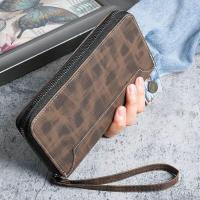 ราคา กระเป๋าสตางค์หนังทรงยาวสำหรับผู้ชาย กระเป๋าใส่ธนบัตรแบบมีซิป กระเป๋าใส่บัตรแบบยูนิฟอร์มขนาดใหญ่ กระเป๋าถือแบบมีซิปหลายช่อง กระเป๋าสตางค์หนัง PU ทรงย้อนยุค (22054828595)