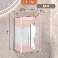 ราคา COD CHENJ กล่องทิชชู่พลาสติกติดผนังแบบไม่ต้องเจาะที่ใส่กระดาษทิชชู่แบบติดผนังในห้องน้ำช่วยประหยัดพื้นที่ (24819458783)