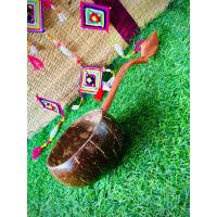 ราคา กระบวย กระบวยตักน้ำ ทำจากกะลามะพร้าวขัดมัน ด้ามไม้ (17545790930)