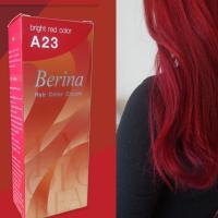 ราคา เบอริน่า A23 สีแดงสด สีผม สีย้อมผม เปลี่ยนสีผม ครีมย้อมผม Berina A23 Bright Red Hair Color Cream (21625140876)