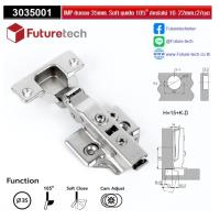 ราคา บานพับถ้วย 35 มม 3D 3035 FUTURETECH DTC องศาเปิด 110 องศา สำหรับบานหนา 12 28 มม ซ๊อฟโค๊ต SOFT CLOSE Clip on ปรับได้ 3 ทิศทาง (24658862557)