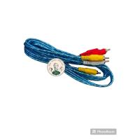 ราคา สายสัญญาณ RCA สาย AV 6หัว ฝั่งละ3หัว ขาว แดง เหลือง ชุบทอง24k อย่างดี 2 เมตร (20961233373)