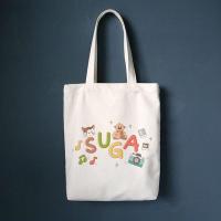 ราคา Totebag BTS kpop ผ้าใบเกาหลี jungkook Jimin taehyung (20576606589)