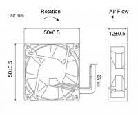 ราคา พัดลมระบายความร้อนอุตสาหกรรมแบริ่งด้วยมอเตอร์ไร้แปรงถ่านระบายอากาศแบบอุปกรณ์คอมพิวเตอร์ DC 12V 120มม 80มม 40มม (24251901528)