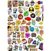 ราคา Drew House สติกเกอร์ Justin Bieber แบรนด์แฟชั่น กันน้ำ สำหรับตกแต่ง 50 ชิ้น เซ็ต DREW Justin Drew Bieber (16513194181)