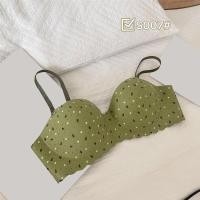 ราคา 2025 Printed Bra Student Chest Push Up Bra Cute Seamless Bra (23779817495)