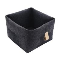 ราคา ที่ใส่ตะกร้าเก็บผ้าสักหลาดอเนกประสงค์พับเก็บได้ที่เก็บเครื่องสำอางตะกร้าเก็บของจิปาถะพับเก็บได้ที่ใส่ของเล่นเสื้อผ้าห้องนั่งเล่น (23176657515)