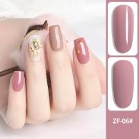 ราคา สีทาเล็บเจล โทนชมพูอมม่วง AS 15ml ZF Set 01 06 เฉดสี (13284880547)