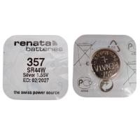 ราคา ถ่านกระดุม renata รีนาต้า 357 SR44W 1 55V Swiss Made ของแท้ แบ่งขายจำนวน 1ก้อน (24121583928)