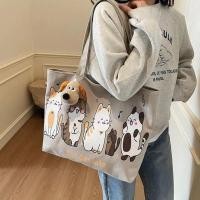 ราคา พร้อมส่งจากไทย กระเป๋าผ้า มีซิป กระเป๋าผ้าแคนวาส กระเป๋าสไตล์เกาหลีลายน่ารัก C1 (24812221359)