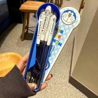 ราคา Aqrau ღ ชุดช้อนส้อมตะเกียบโดราเอมอน เฮลโล คิตตี้ สแตนเลส ตะเกียบการ์ตูน ช้อนส้อม เครื่องใช้บนโต๊ะอาหารแบบพกพา (24617482996)