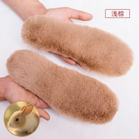 ราคา แผ่นรองรองเท้าขนสัตว์หนาสำหรับฤดูหนาว แผ่นรองรองเท้าบู๊ตกันหนาวแบบหนาสำหรับผู้ชายและผู้หญิง แผ่นรองรองเท้าบุขนแกะแบบหนาสำหรับฤดูหนาว (24089002835)