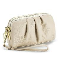 ราคา กระเป๋าสตางค์หนังแท้แบบมีซิปสองข้างสำหรับใส่เหรียญและโทรศัพท์มือถือสำหรับผู้หญิง กระเป๋าสะพายไหล่แบบพกพาขนาดเล็ก สไตล์เกาหลี (24937321961)