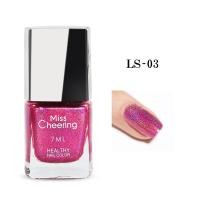 ราคา สีทาเล็บ สีรุ้ง LS สีทาเล็บ ธรรมดา MissCheering สีกากเพชรรุ้ง คุณภาพดี เล่นแสง รุ้งวาวสวยมากๆ ไม่ต้องอบ (14519301894)