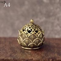 ราคา TX กระถางธูปทองเหลืองขนาดเล็กลายดอกบัว Jiuding (23453381414)