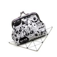 ราคา Kitten Printed Coin Purse Small Fresh Cartoon Student Wallet Womens Coin Bag Childrens Hand Creative Bag (23771849249)