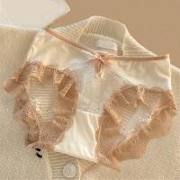 ราคา DXSS กางเกงในเสื้อตาข่ายมีรูเนื้อบางลายลูกไม้กางเกงชั้นในเอวต่ำสไตล์ฝรั่งเศสกางเกงในเป้ากางเกงผ้าฝ้ายระบายอากาศ (24738215630)