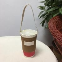 ราคา Beverage Cup Tote Bag Mug Sleeve Wrap Colorful Canvas Beverage Cup Bag Durable Handmade Canvas Cup Bag (24198886988)