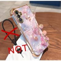 ราคา Casing For Samsung A26 A36 A16 A56 5G Phone Cases Luxury Soft Silicone DustProof Four Corner Protection ShockProof With Big Pink Butterfly SJ168 (24935095843)