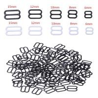 ราคา 100Pcs โลหะชุดชั้นในปรับเย็บผ้าบรา Sliders แหวนหัวเข็มขัด DIY 6mm 15mm (24014204603)