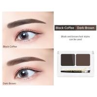 ราคา ที่เขียนคิ้วตลับ คิ้วฝุ่นอัดแข็งตลับ กันน้ำ สไตล์เกาหลี Makeup 3in1 Eyebrow Powder (23730628555)
