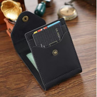 ราคา กระเป๋าใส่บัตรแบบเปิดสองครั้งสำหรับผู้ชาย กระเป๋าใส่ใบขับขี่วัยรุ่น สไตล์ย้อนยุค สีสันสดใส กระเป๋าใส่บัตรหนัง PU ทรงยาว (23885857083)