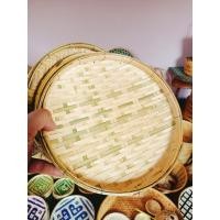 ราคา กระด้งไม้ไผ่ ขนาด 8นิ้ว งานคละลายนะคะ (513474406)