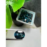 ราคา เพทาย ผ่านการเผา 1เม็ด รูปร่างไข่ OVAL 10X8 มิล พลอย เพทาย สี ฟ้ากลาง BLUE ZIRCON กัมพูชา 100 LAB MADE (16442464708)