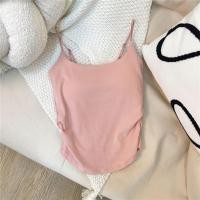 ราคา oobest เสื้อกล้ามสั้นสไตล์เกาหลีพาดไหล่ปรับได้เสื้อกล้ามสำหรับผู้หญิงเสื้อแขนกุดสุภาพสตรี (24710806680)