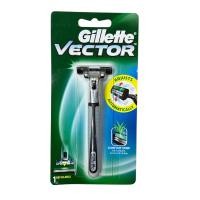 ราคา ยิลเลตต์ เวคเตอร์ มีดโกนหนวดพร้อมใบมีด 1ด้าม Gillette Vector ของแท้ และใบมีดสำหรับเปลี่ยน (24580964541)