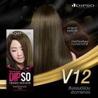 ราคา Dipso สีย้อมผม ดิฟโซ่ ไวแบรนซี่ แฮร์ คัลเลอร์ สีย้อมผม ปกปิดผมขาวได้แนบสนิท ยาย้อมผม V01 VB30 (7857059603)