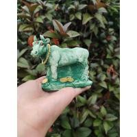 ราคา วัว รูปปั้นวัว รูปปั้น 12 นักษัตรปีฉลู ปีวัว สีเขียวโบราณ สูง 9 ซม (19414595553)