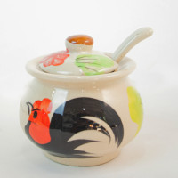 ราคา ชุดเครื่องปรุงเซรามิค 4 นิ้ว พวงเครื่องปรุง แถม ช้อนเซรามิค 1 ชุด ได้ โถเซรามิค ฝา ช้อน (24476675922)